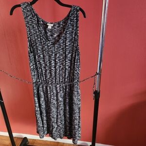 Stylish Black and White Women's Dress